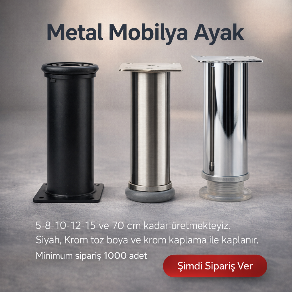 5 cm Ayarlanabilir Metal Mobilya Ayak